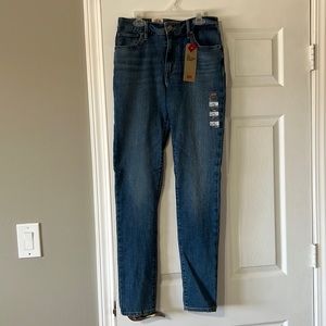 High-rise skinny jeans